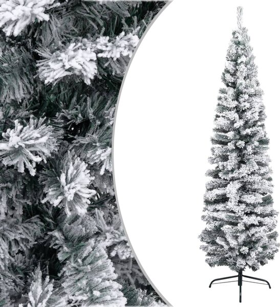 VidaXL Usko umjetno božićno drvce sa snijegom zeleno 240 cm PVC
