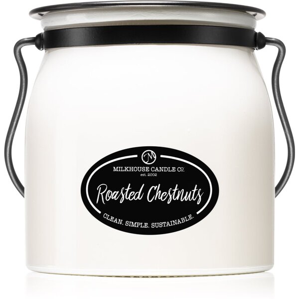 Milkhouse Candle Co. Creamery Roasted Chestnuts mirisna svijeća Butter Jar 454 g