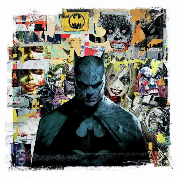 Umjetnički plakat Batman Dark in mind, (40 x 40 cm)