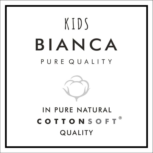 Bijela pamučna dječja plahta s gumom za krevet za jednu osobu 90x190 cm Transport – Bianca