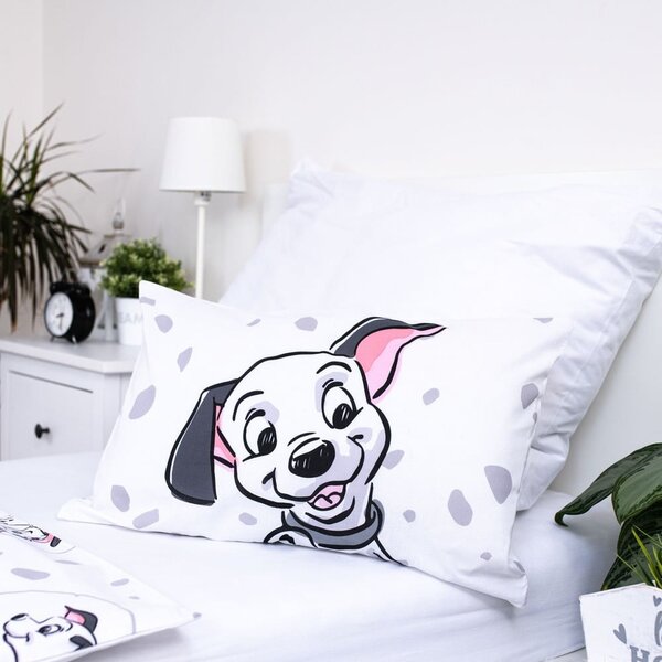 Bijela pamučna dječja posteljina za dječji krevetić 100x135 cm 101 Dalmatians – Jerry Fabrics
