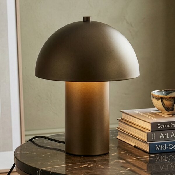 Reality Leuchten Stolna lampa Enya, platina, metal, visina 25,5 cm, E14, Bronca / stari mesing, Dnevni boravak/blagovaonica, Metal