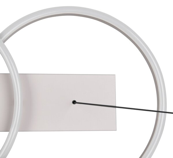 Reality Leuchten Larino Long LED viseća lampa, svijetlosiva, metal, CCT, daljinski upravljač, prigušiva, Sivo, Dnevni boravak/blagovaonica, Metal