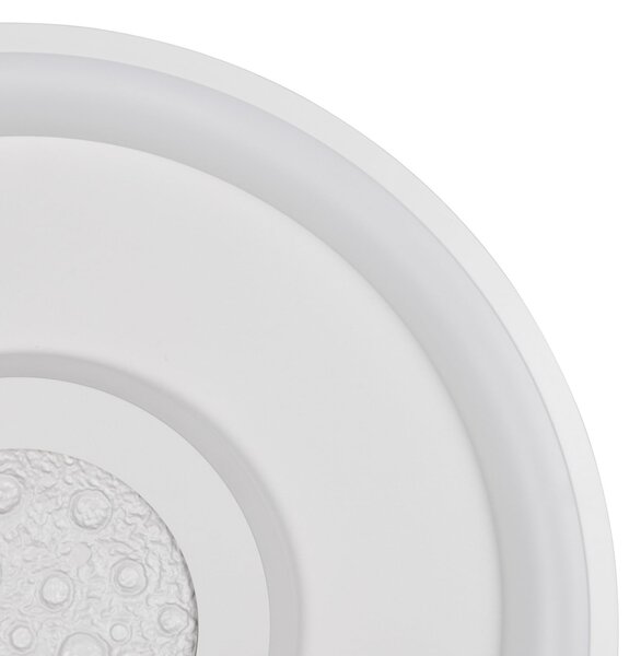 Reality Leuchten Nexalo LED stropna svjetiljka, bijela, metal, CCT, daljinski upravljač, prigušiva, Bijela, Dnevni boravak/blagovaonica, Metal