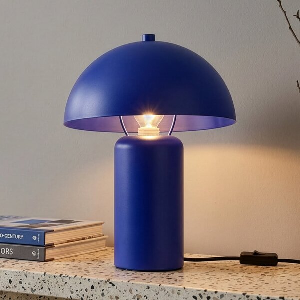Reality Leuchten Stolna lampa Enya, plava, metal, visina 25,5 cm, E14, Plava, Dnevni boravak/blagovaonica, Metal