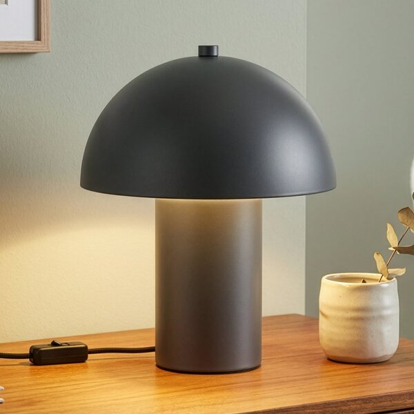 Reality Leuchten Stolna lampa Enya, antracit, metal, visina 25,5 cm, E14, Sivo, Dnevni boravak/blagovaonica, Metal