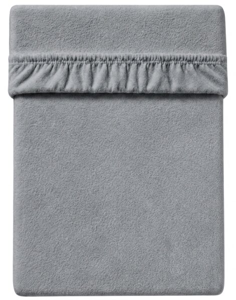 Flis napeta plahta MOLTON siva 90 x 200 cm