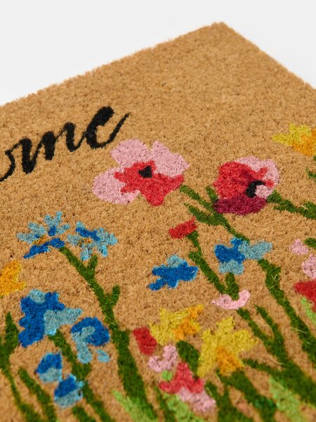 Sinsay - Otirač s cvjetnim motivom i natpisom
