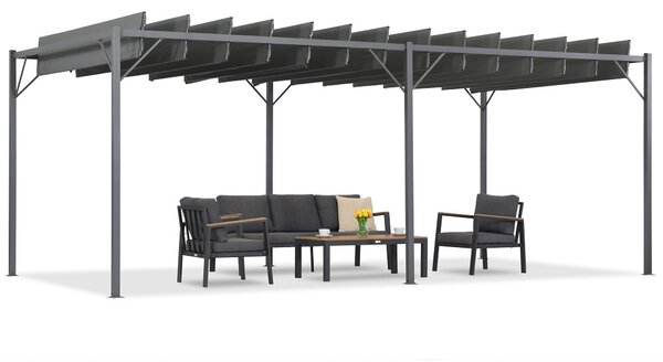 Antracit terasa pergola Malaga 3x6m Garden Point