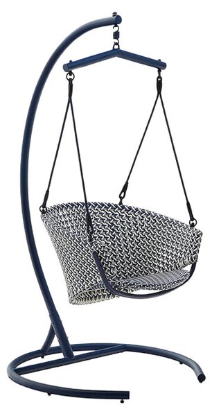 Viseća fotelja Saliga Premium - velvet blue