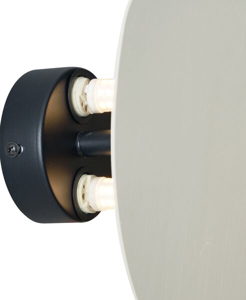 Dizajnerska zidna svjetiljka bež organska 20 cm 2-svjetla - Pulley