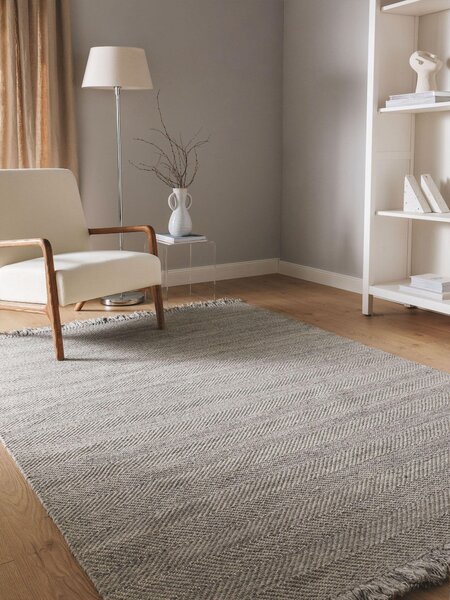 Vuneni tepih Lars Light Grey