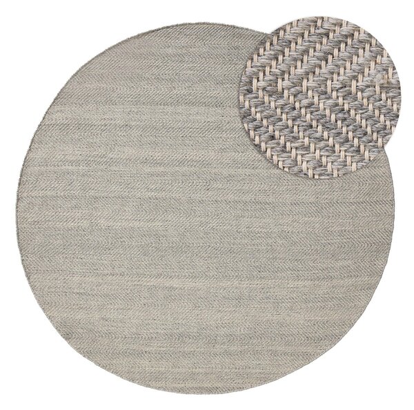Tepih Lars Light Grey Round