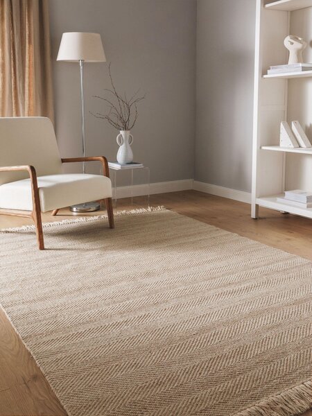 Vuneni Tepih Lars Beige