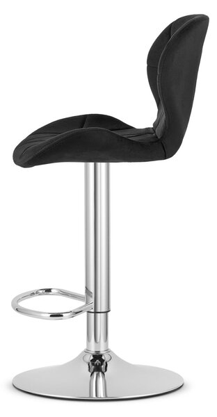 Barska stolica WEST VELVET, crna