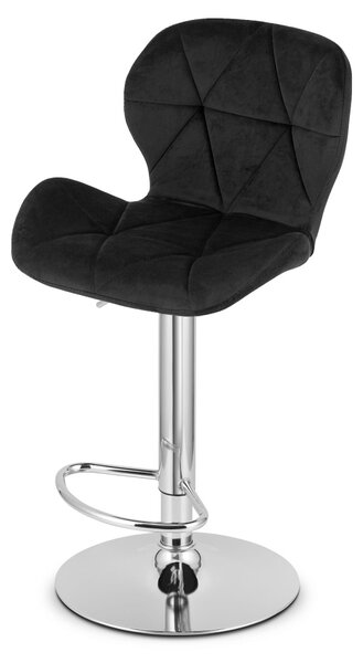 Barska stolica WEST VELVET, crna