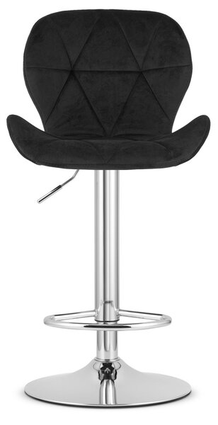 Barska stolica WEST VELVET, crna