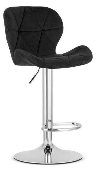 Barska stolica WEST VELVET, crna