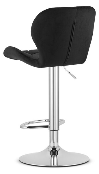 Barska stolica WEST VELVET, crna