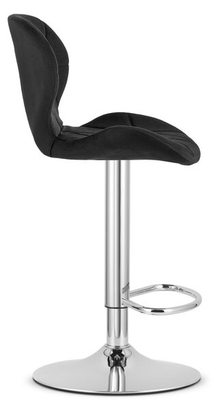 Barska stolica WEST VELVET, crna