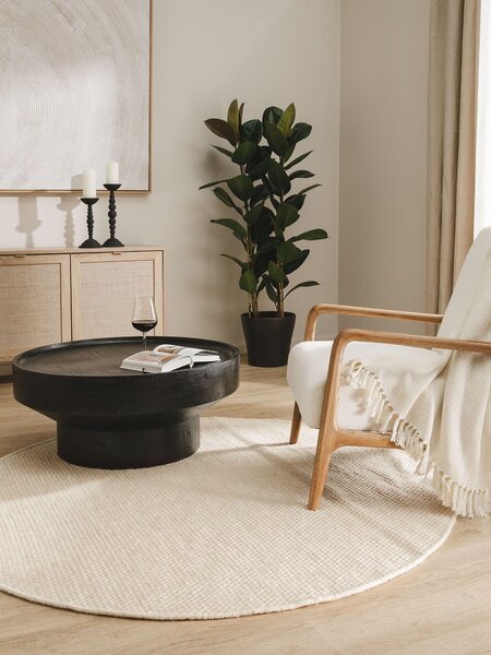 Tepih Rocco White Round