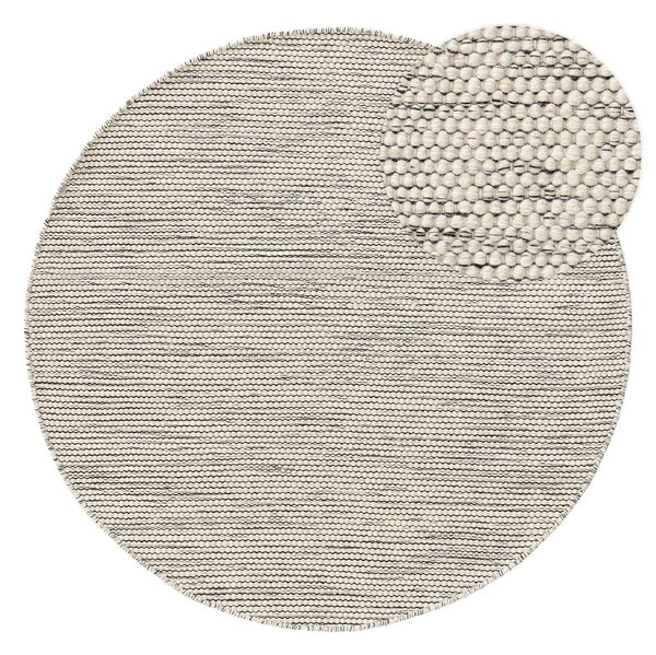 Tepih Rocco Beige Black Round