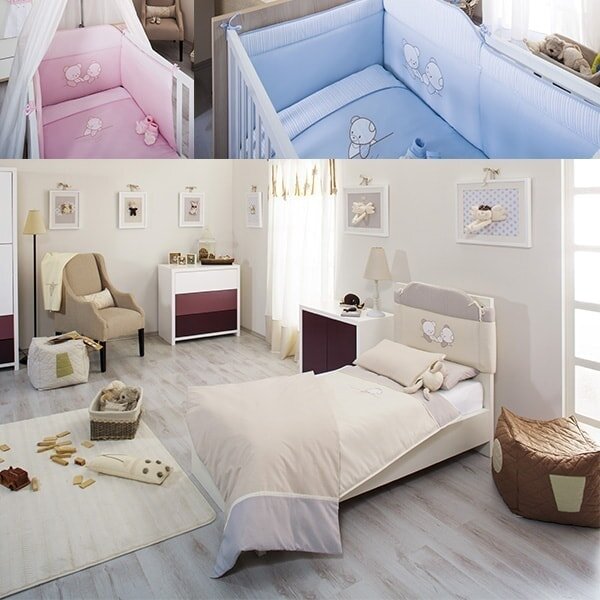 Magic Baby komplet posteljina Teddy2, 3-dijelni, 120x80 cm, 100% pamuk