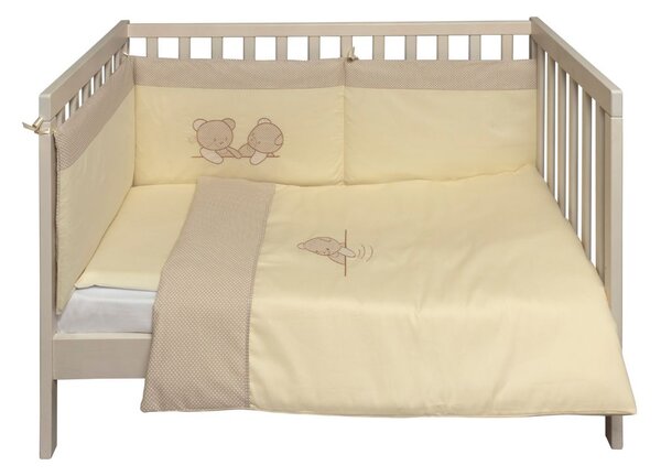 Magic Baby komplet posteljina Teddy2, 3-dijelni, 120x80 cm, 100% pamuk