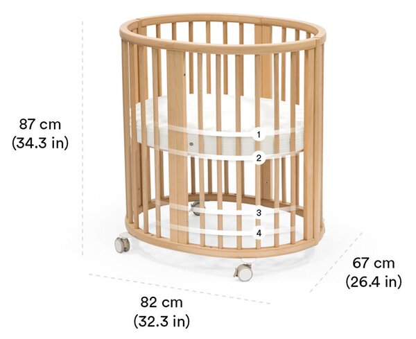 Stokke krevetić Sleepi Mini V3 - White