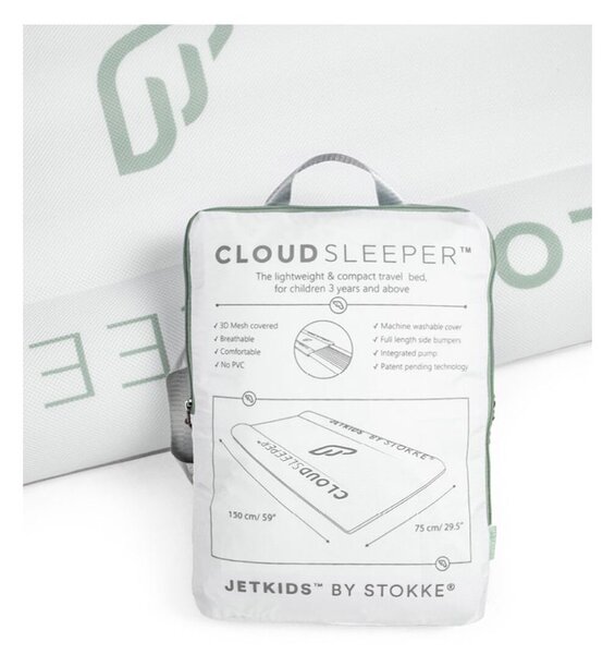 Stokke putni krevetić Jetkids Cloudsleeper na napuhavanje - White