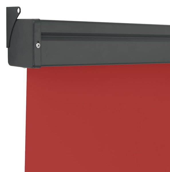 Balkonska bočna tenda 125 x 250 cm crvena - Crvena / 125 x 250 cm