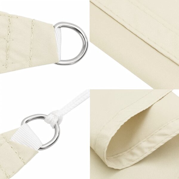 Jedro protiv sunca od tkanine Oxford pravokutno 2,5x3,5 m krem - Krema / 2.5 x 3.5 m