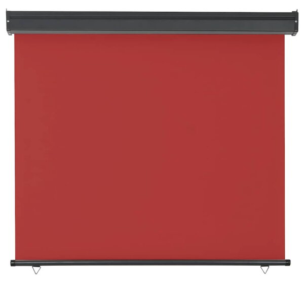 Balkonska bočna tenda 125 x 250 cm crvena - Crvena / 125 x 250 cm