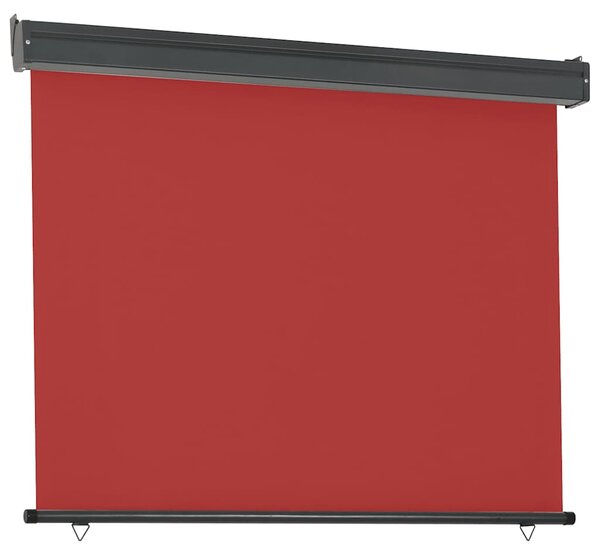 Balkonska bočna tenda 125 x 250 cm crvena - Crvena / 125 x 250 cm