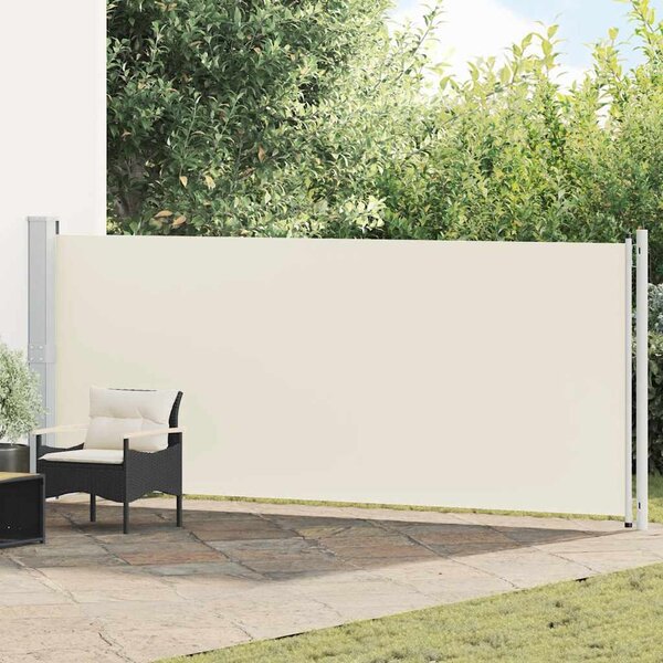 Uvlačiva bočna tenda za terasu 600 x 160 cm krem - Krema / 160 x 600 cm