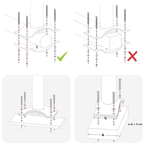 Uvlačiva bočna tenda za terasu 80 x 300 cm siva - Siva / 80 x 300 cm