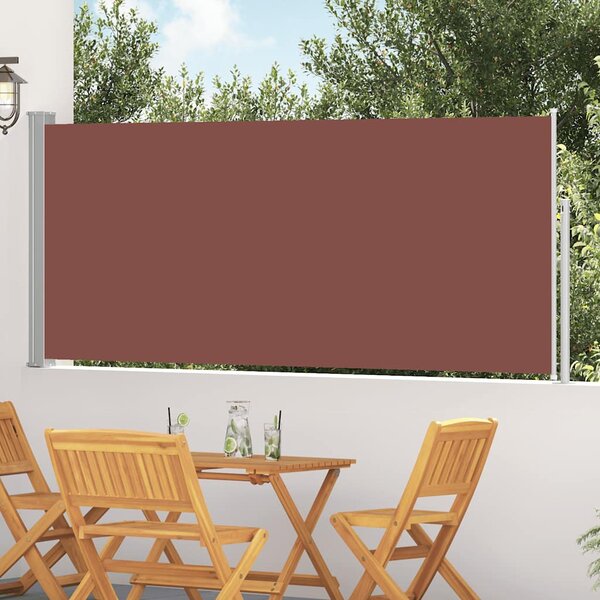 Uvlačiva bočna tenda 120 x 300 cm smeđa - Smeđa / 117 x 300 cm