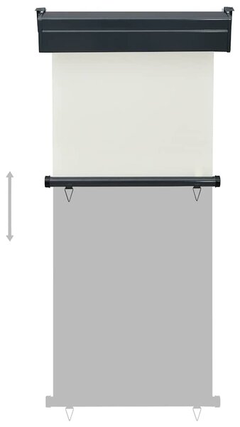 Balkonska bočna tenda 85 x 250 cm krem - Krema / 85 x 250 cm