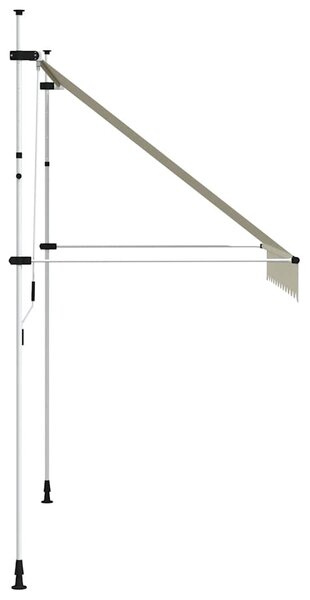 Tenda na ručno uvlačenje 250 cm krem - Krema / N/A