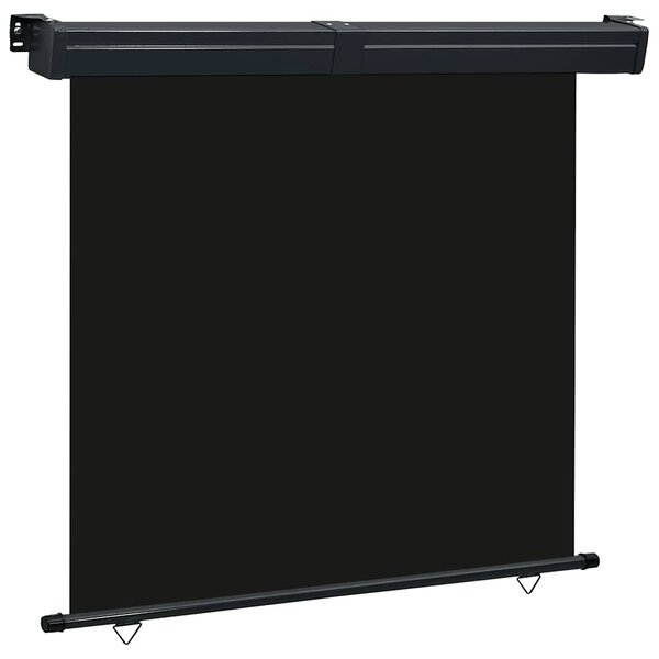 Balkonska bočna tenda 175 x 250 cm crna - Crna / 175 x 250 cm