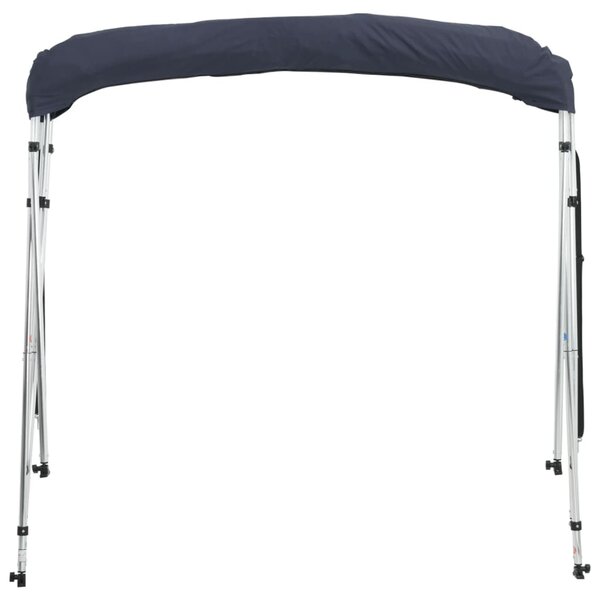 Tenda bimini s 4 luka i mrežastim zidovima 243x(200-213)x137 cm - Bijela / 243 x (200-213) x 137 cm