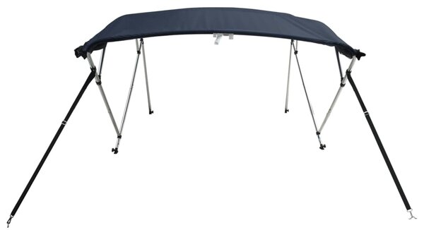 Tenda bimini s 4 luka i mrežastim zidovima 243x(200-213)x137 cm - Bijela / 243 x (200-213) x 137 cm