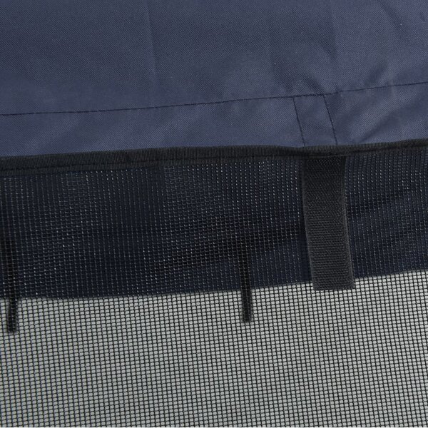Tenda bimini s 4 luka i mrežastim zidovima 243x(200-213)x137 cm - Bijela / 243 x (200-213) x 137 cm