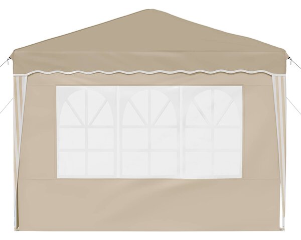 Rastezljivi šator za zabave 288 x 288 x 245 cm Krem - Krem / 288 x 288 x 245 cm