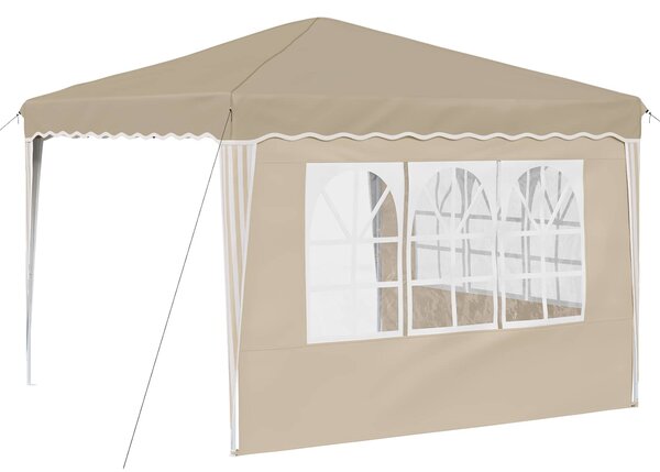 Rastezljivi šator za zabave 288 x 288 x 245 cm Krem - Krem / 288 x 288 x 245 cm