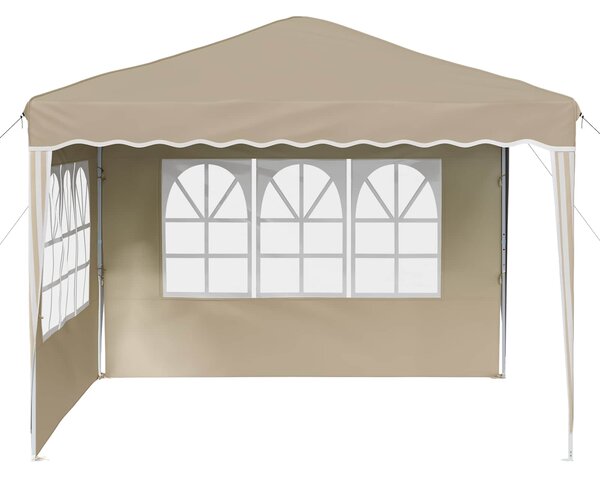 Rastezljivi šator za zabave 288 x 288 x 245 cm Krem - Krem / 288 x 288 x 245 cm
