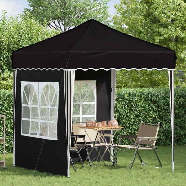 Rastezljivi šator za zabave 195 x 195 x 245 cm Crna - Crna / 195 x 195 x 245 cm