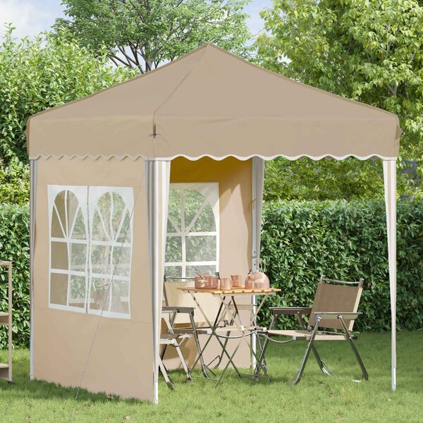 Rastezljivi šator za zabave 195 x 195 x 245 cm Krem - Krem / 195 x 195 x 245 cm