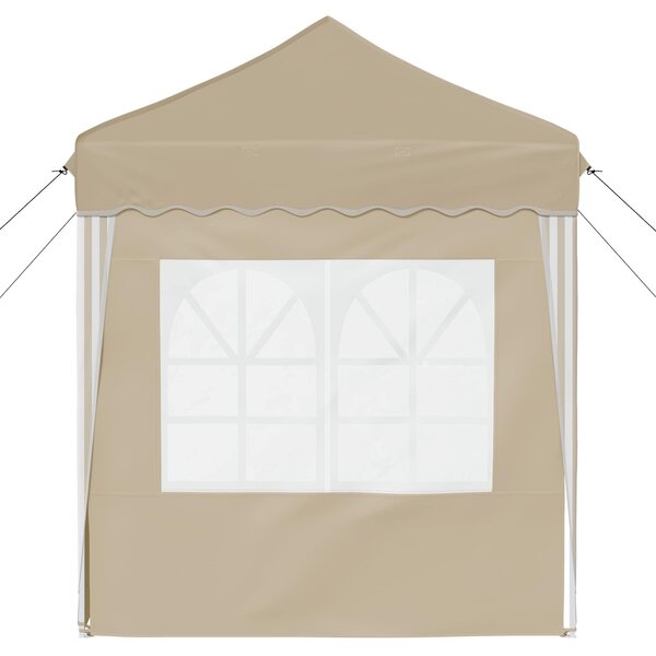 Rastezljivi šator za zabave 195 x 195 x 245 cm Krem - Krem / 195 x 195 x 245 cm