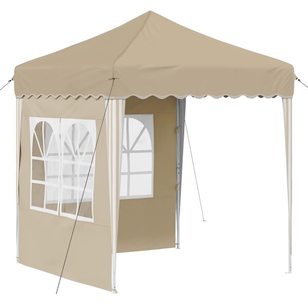 Rastezljivi šator za zabave 195 x 195 x 245 cm Krem - Krem / 195 x 195 x 245 cm